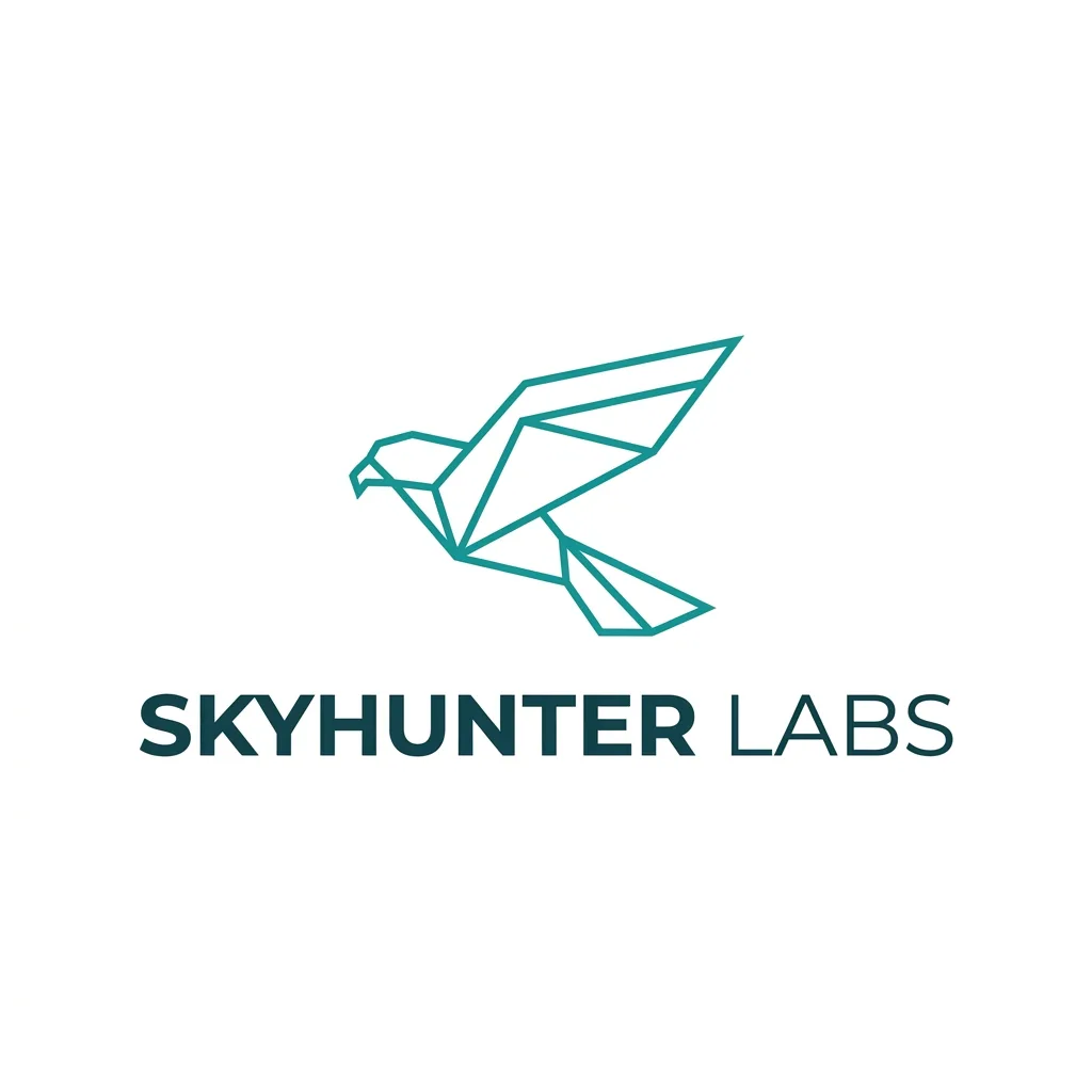 Falcon Logo result: Falcon Logo: Minimal + Geometric Falcon + Teal & Coral