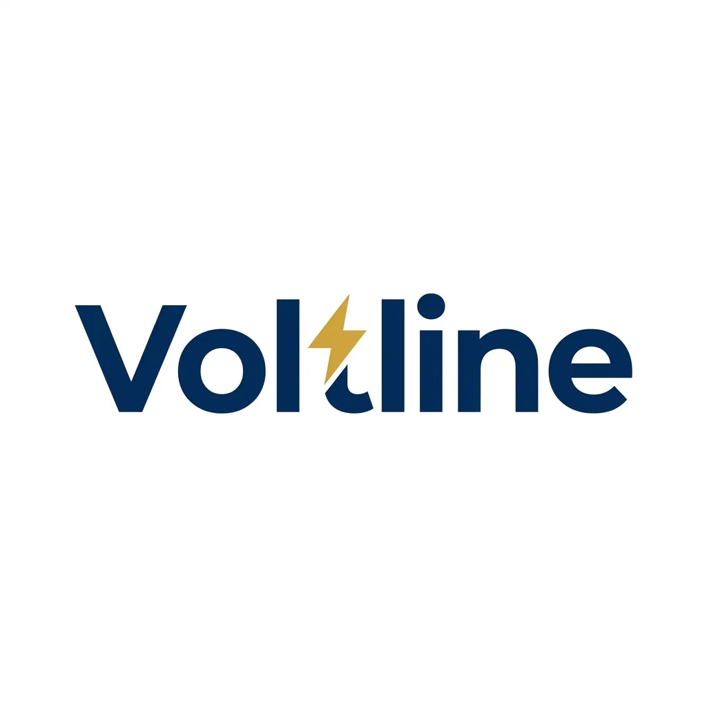 Make Your Own Logo result: Make Your Own Logo: Wordmark + Lightning + Navy & Gold